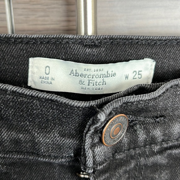 Abercrombie and Fitch Black Denim Shorts - Picture 3 of 3